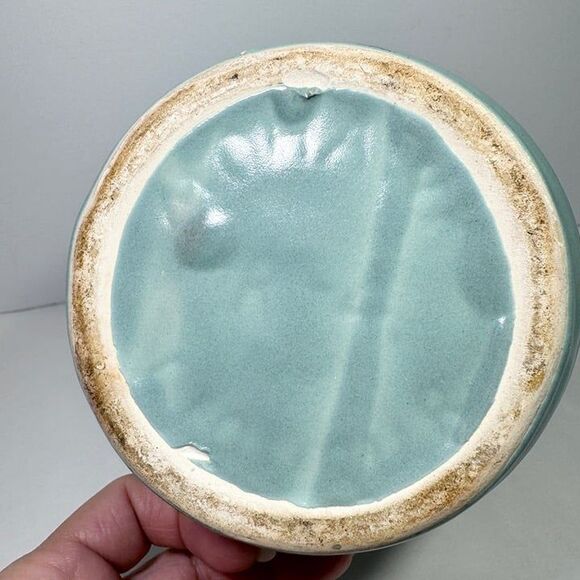 Mohawk Jug Green Stoneware Vintage Pottery NY R-4 Jug Sea Foam Green - Picture 2 of 9